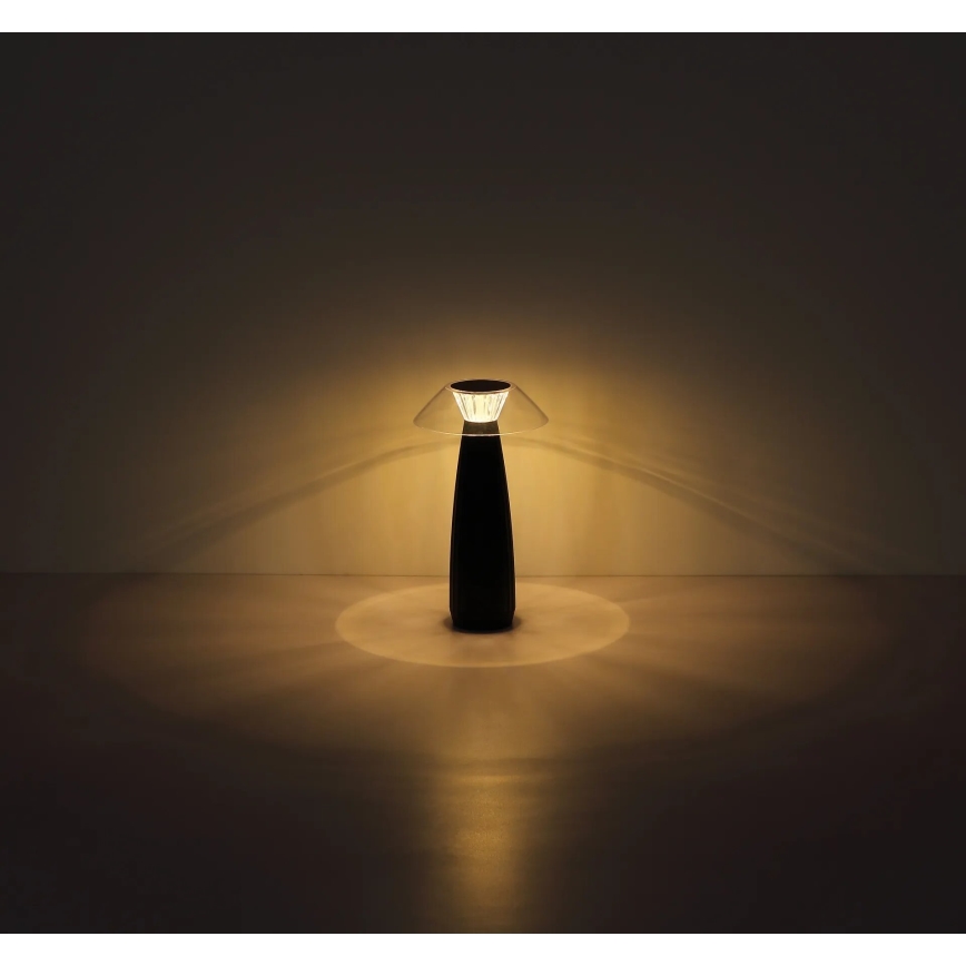 Globo - LED Dimm- und aufladbare Tischleuchte mit Touch-Funktion LED/1W/3,7V 3000K 1200mAh schwarz