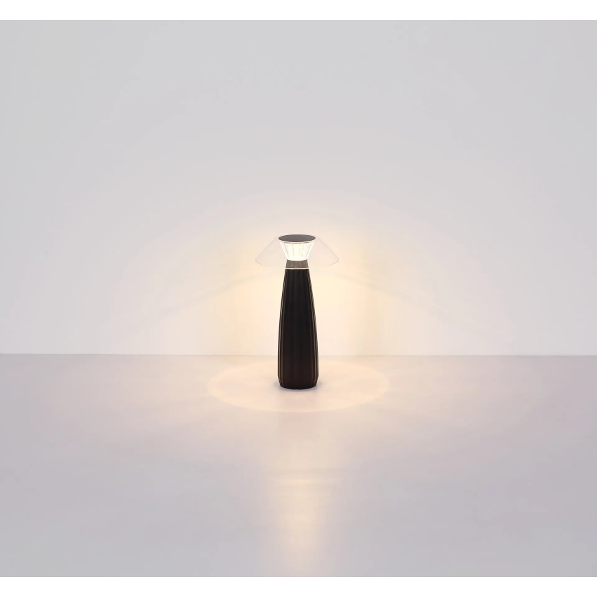 Globo - LED Dimm- und aufladbare Tischleuchte mit Touch-Funktion LED/1W/3,7V 3000K 1200mAh schwarz