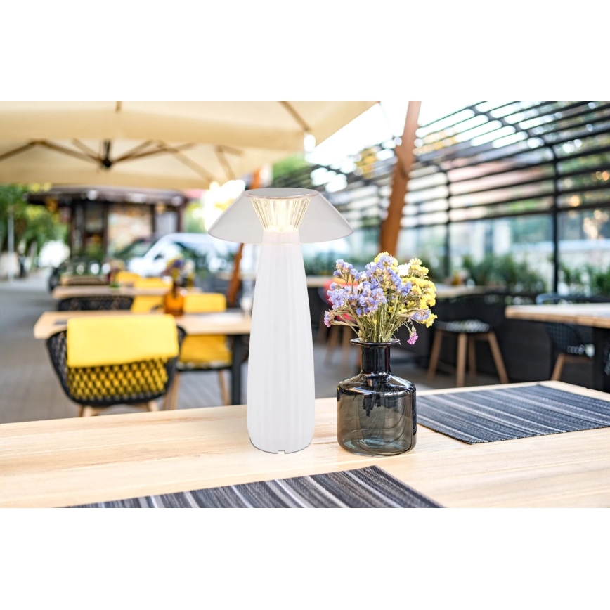 Globo - LED Dimm- und aufladbare Tischleuchte mit Touch-Funktion LED/1W/3,7V 3000K 1200mAh weiß