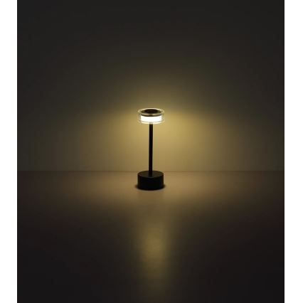 Globo - LED Dimm- und aufladbare Tischleuchte mit Touch-Funktion LED/2,5W/3,7V 2700/4000/6500K 1800mAh schwarz