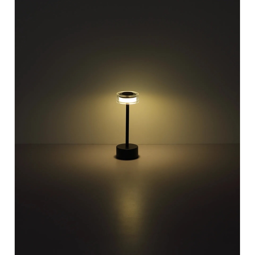 Globo - LED Dimm- und aufladbare Tischleuchte mit Touch-Funktion LED/2,5W/3,7V 2700/4000/6500K 1800mAh schwarz