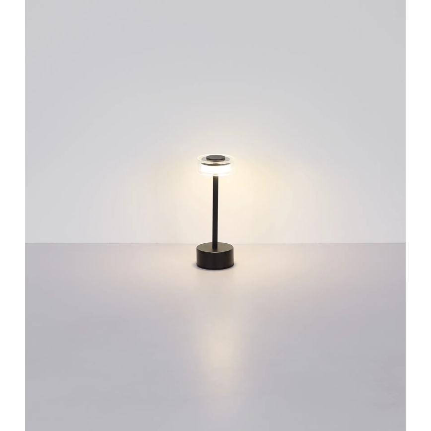 Globo - LED Dimm- und aufladbare Tischleuchte mit Touch-Funktion LED/2,5W/3,7V 2700/4000/6500K 1800mAh schwarz