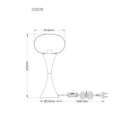 Globo - Tischleuchte 1xE14/25W/230V goldfarben