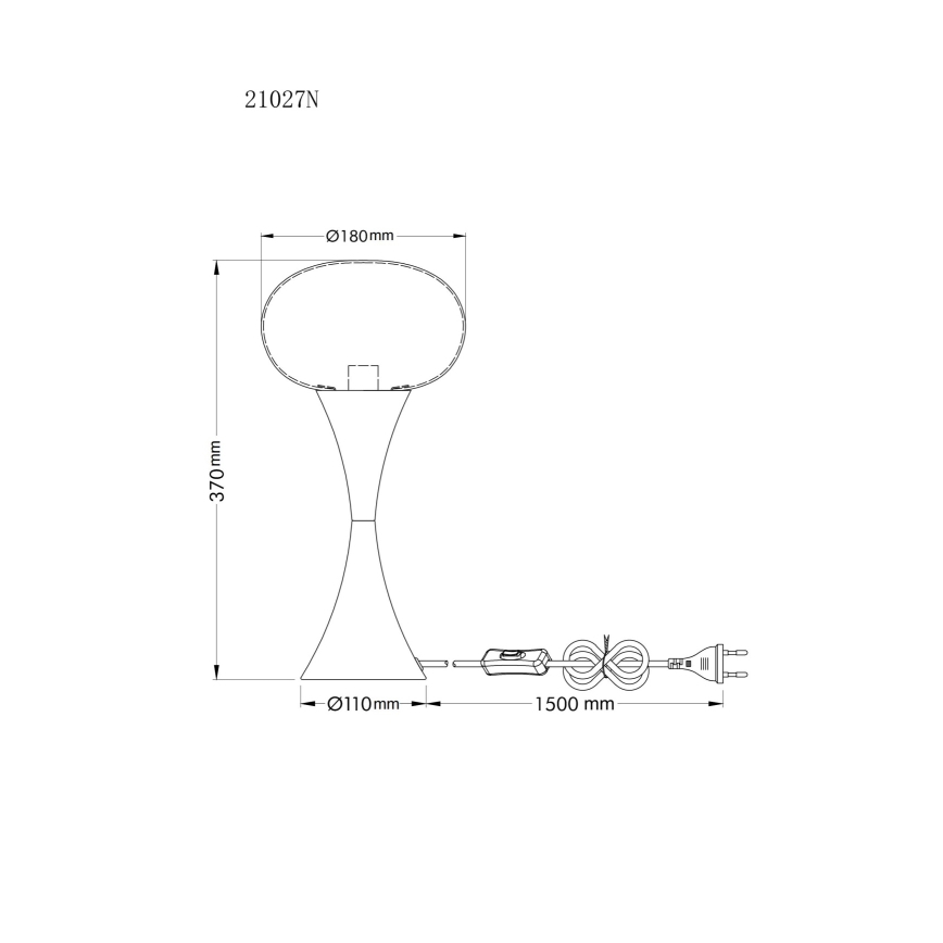Globo - Tischleuchte 1xE14/25W/230V matt Chrom