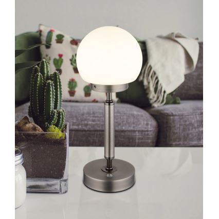 Globo - Dimm- und aufladbare LED-Tischleuchte mit Touch-Funktion LED/2,5W/5V 1800mAh 2700/4000/6500K anthrazit