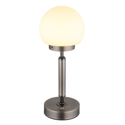 Globo - Dimm- und aufladbare LED-Tischleuchte mit Touch-Funktion LED/2,5W/5V 1800mAh 2700/4000/6500K anthrazit