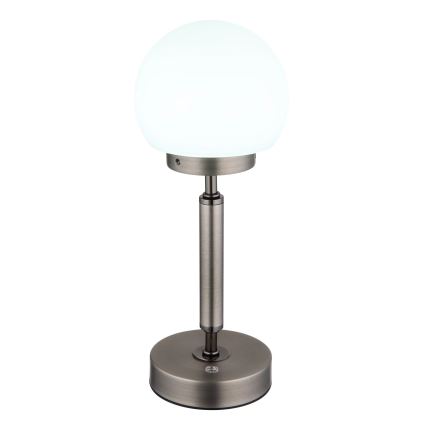 Globo - Dimm- und aufladbare LED-Tischleuchte mit Touch-Funktion LED/2,5W/5V 1800mAh 2700/4000/6500K anthrazit
