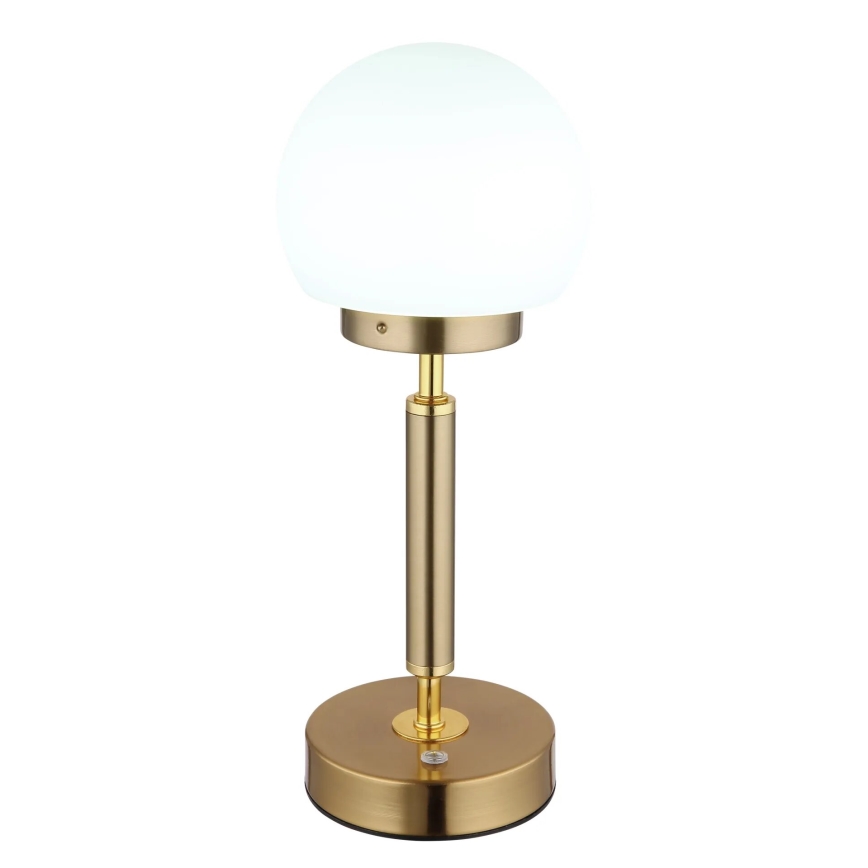 Globo - Dimm- und aufladbare LED-Tischleuchte mit Touch-Funktion LED/2,5W/5V 1800mAh 2700/4000/6500K Messing