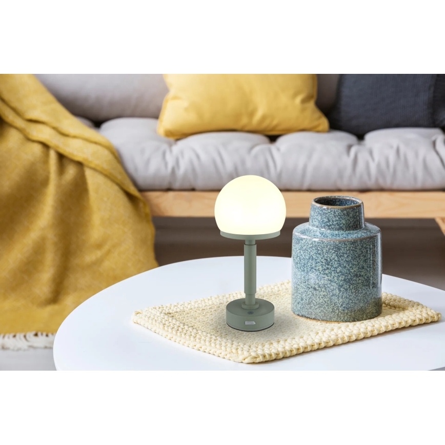 Globo - Dimm- und aufladbare LED-Tischleuchte mit Touch-Funktion LED/2,5W/5V 1800mAh 2800K grün