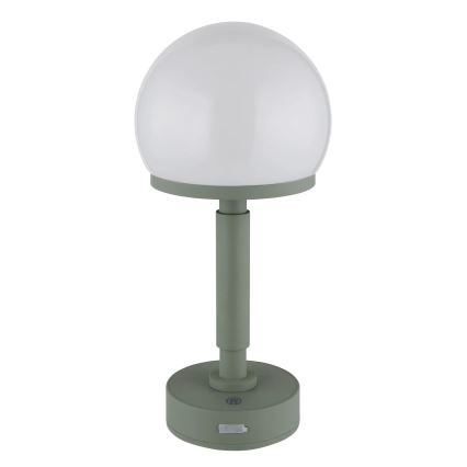 Globo - Dimm- und aufladbare LED-Tischleuchte mit Touch-Funktion LED/2,5W/5V 1800mAh 2800K grün