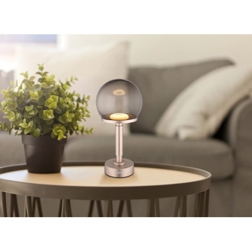 Globo - Dimm- und aufladbare LED-Tischleuchte mit Touch-Funktion LED/2,5W/5V 1800mAh 2700/4000/6500K Roségold