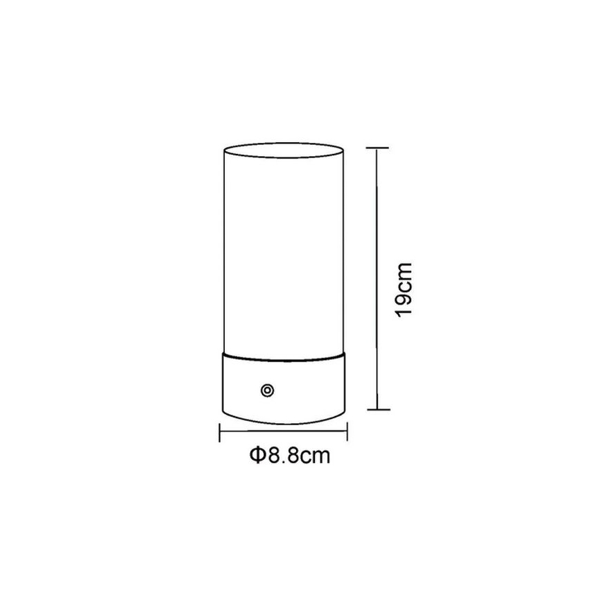 Globo - LED RGBW dimmbare Touch-Außen-Tischlampe LED/1,8W/5V 1500 mAh schwarz