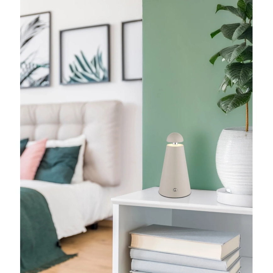 Globo - dimmbare LED-Tischlampe mit Touch-Bedienung, wiederaufladbar LED/1,2W/5V 1200 mAh