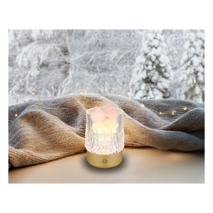 Globo - LED dimmbare Touch-Tischlampe LED/1W/5V 3000K 1200 mAh gold