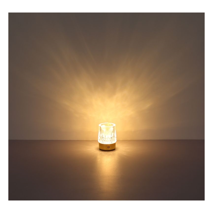 Globo - LED dimmbare Touch-Tischlampe LED/1W/5V 3000K 1200 mAh gold