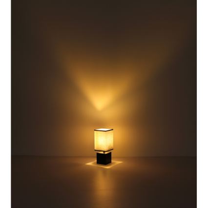Globo 21628ALU - Tischlampe VALENTINO 1xE27/7W/230V schwarz/anthrazit