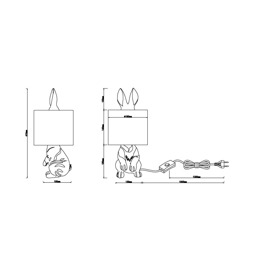 Globo - Tischleuchte 1xE27/25W/230V