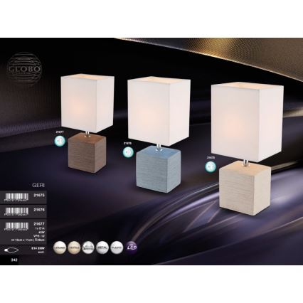 Globo 21677 - Tischlampe E14/40W/230V
