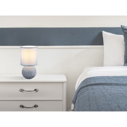 Globo - Tischleuchte 1xE14/40W/230V blau