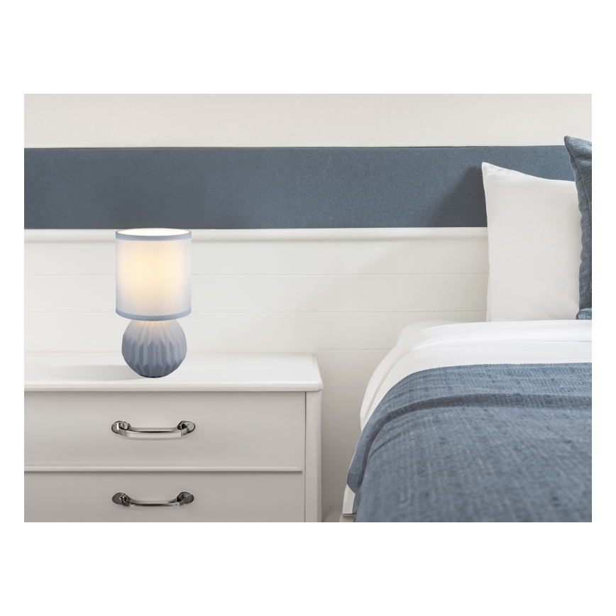 Globo - Tischleuchte 1xE14/40W/230V blau