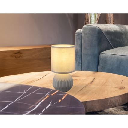 Globo - Tischleuchte 1xE14/40W/230V grau