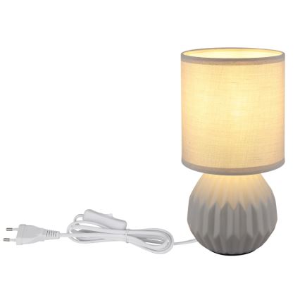 Globo - Tischleuchte 1xE14/40W/230V grau