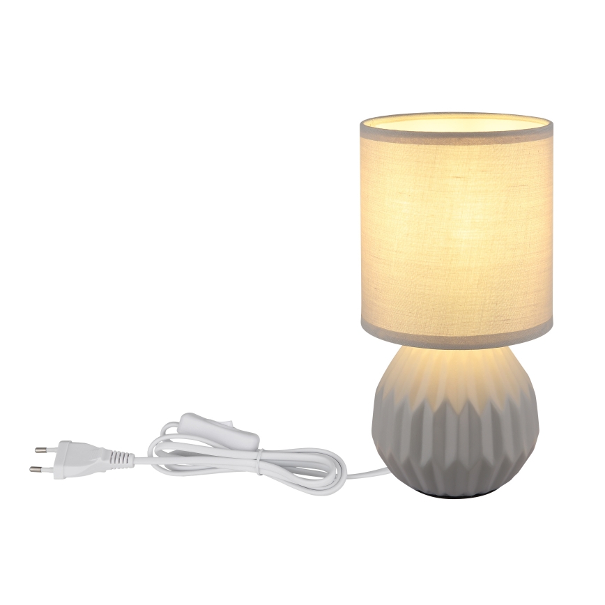 Globo - Tischleuchte 1xE14/40W/230V grau