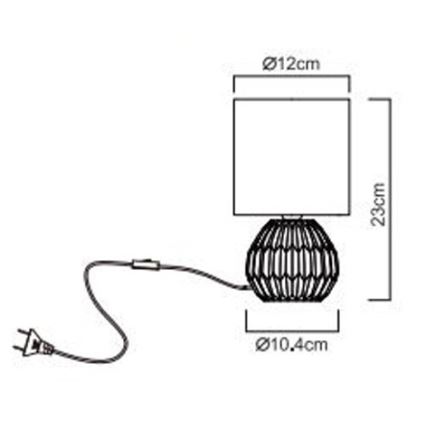 Globo - Tischlampe 1xE14/40W/230V rosa