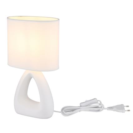 Globo - Tischleuchte 1xE14/40W/230V weiß