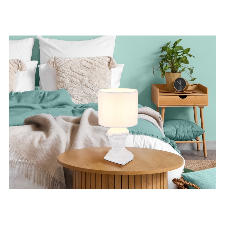 Globo - Tischleuchte 1xE14/40W/230V weiß