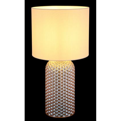 Globo - Tischleuchte 1xE27/60W/230V beige