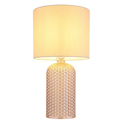 Globo - Tischleuchte 1xE27/60W/230V beige