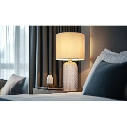 Globo - Tischleuchte 1xE27/60W/230V grau