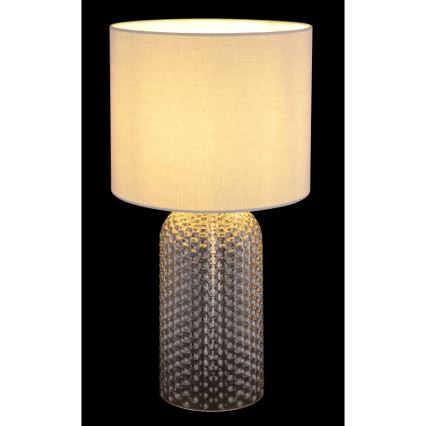 Globo - Tischleuchte 1xE27/60W/230V grau