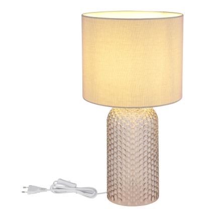 Globo - Tischleuchte 1xE27/60W/230V grau