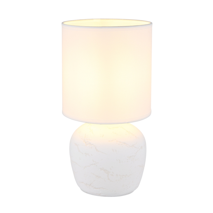 Globo - Tischleuchte 1xE14/40W/230V weiß