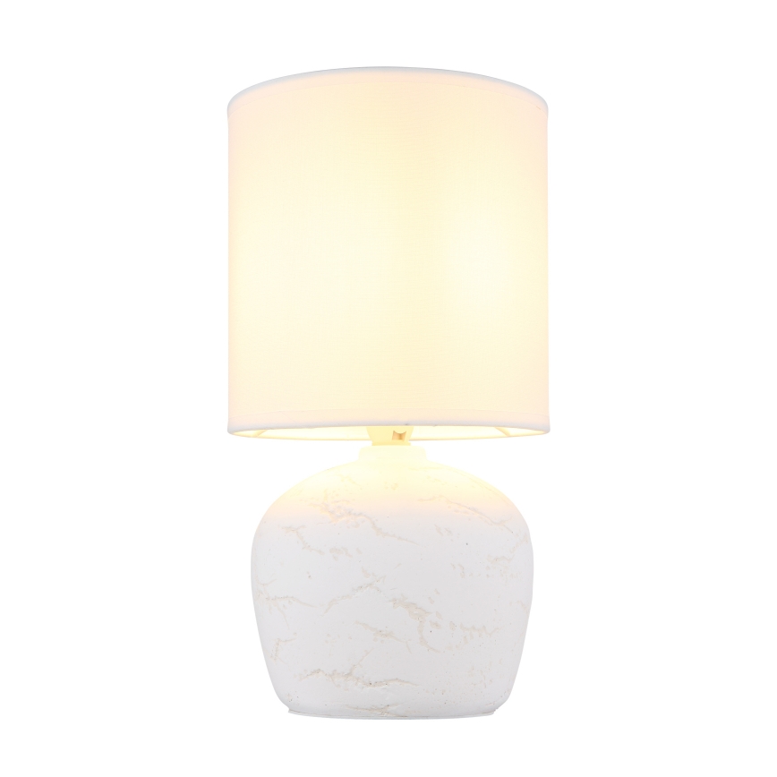 Globo - Tischleuchte 1xE14/40W/230V weiß