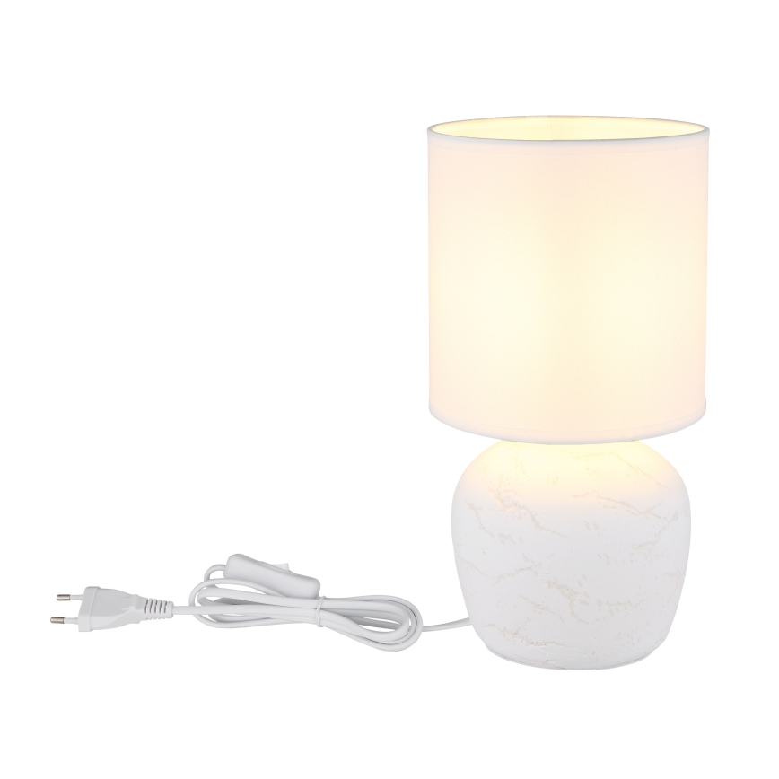 Globo - Tischleuchte 1xE14/40W/230V weiß