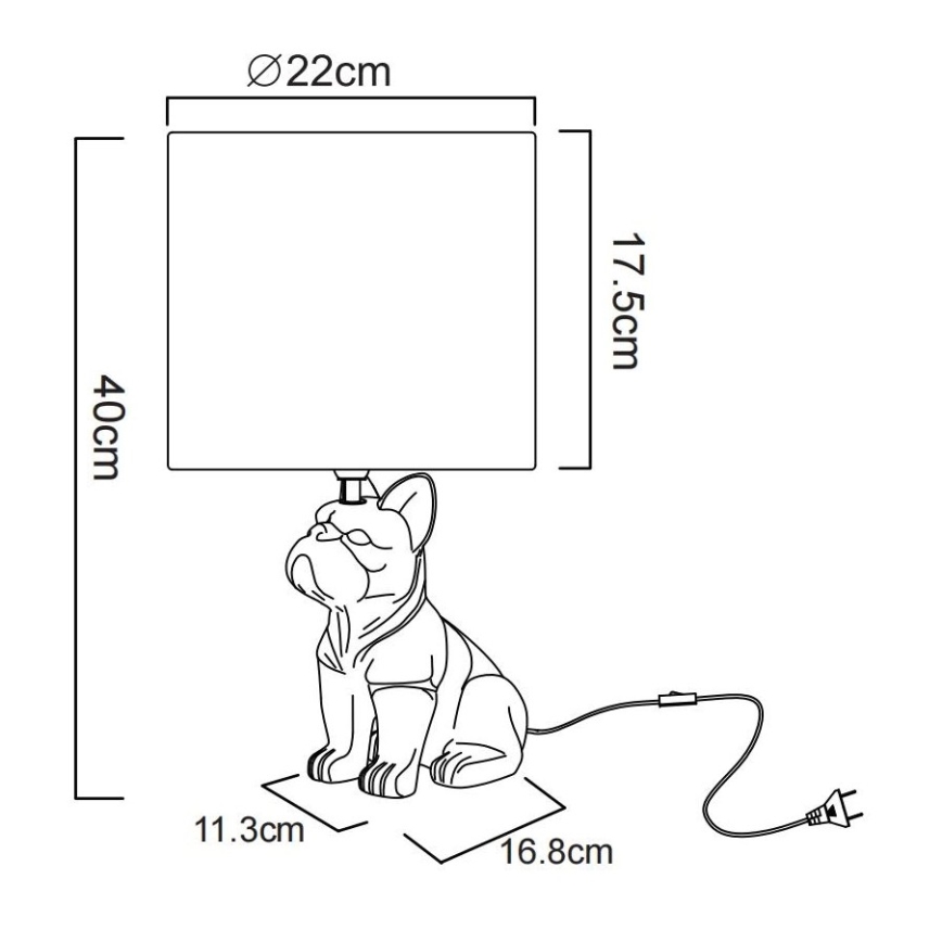 Globo - Tischlampe 1xE27/60W/230V