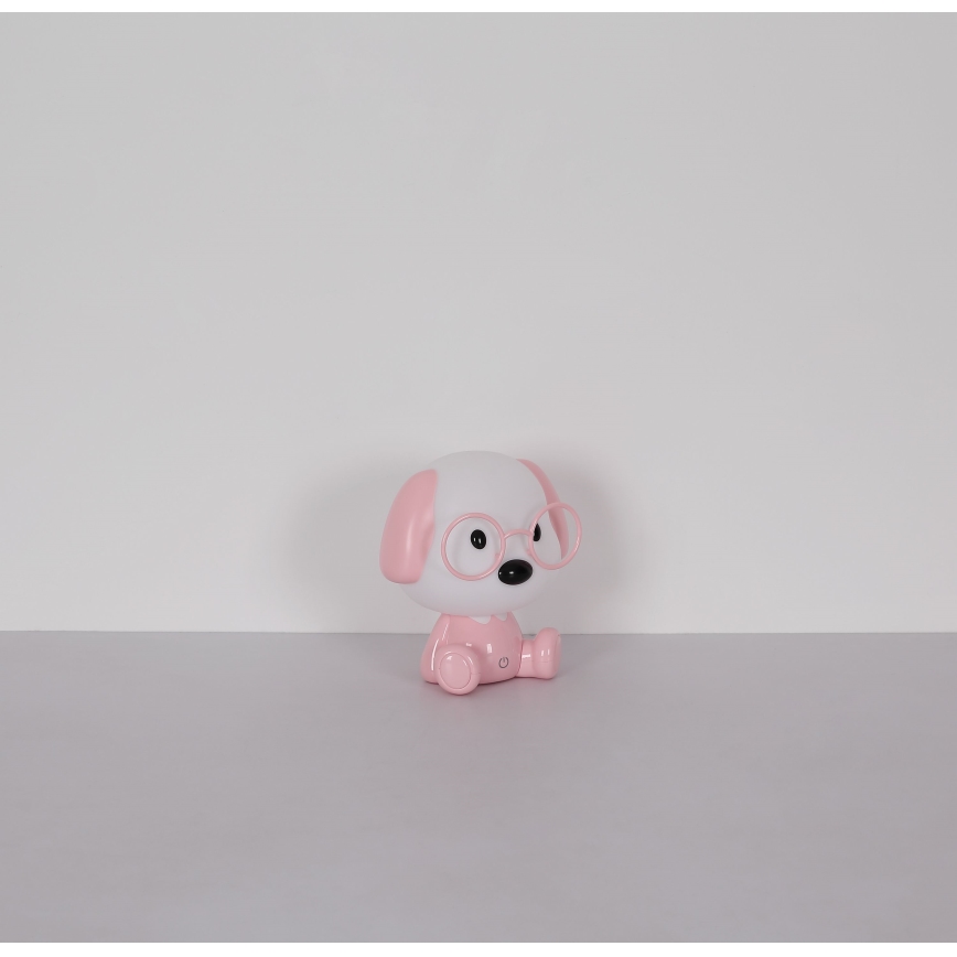 Globo - LED dimmbare wiederaufladbare Kinder-Nachtlampe LED/1W/5V 500 mAh rosa