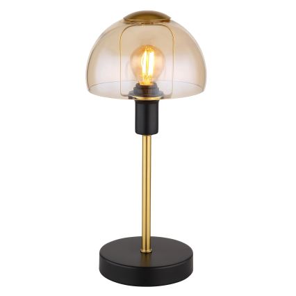 Globo - Tischleuchte mit Touch-Funktion 1xE14/25W/230V schwarz/golden
