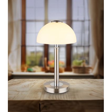 Globo - LED-dimmbare Touch-Tischleuchte LED/7W/230V 3000K mattchrom