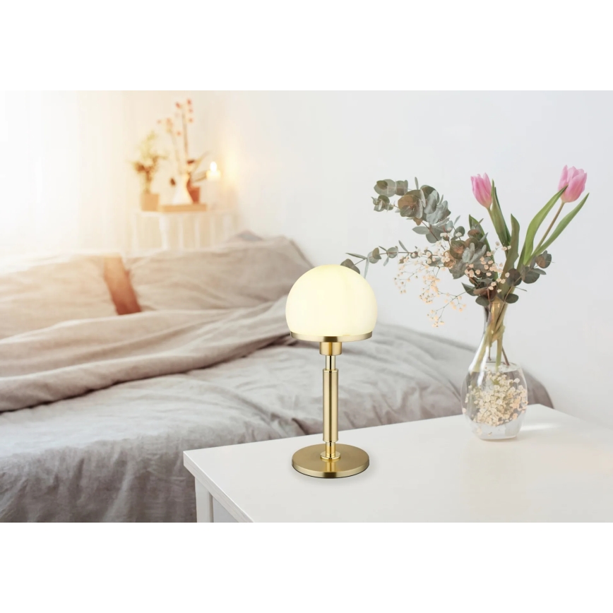 Globo - Tischleuchte 1xE27/40W/230V golden