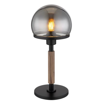 Globo - Tischleuchte 1xE27/40W/230V schwarz/braun
