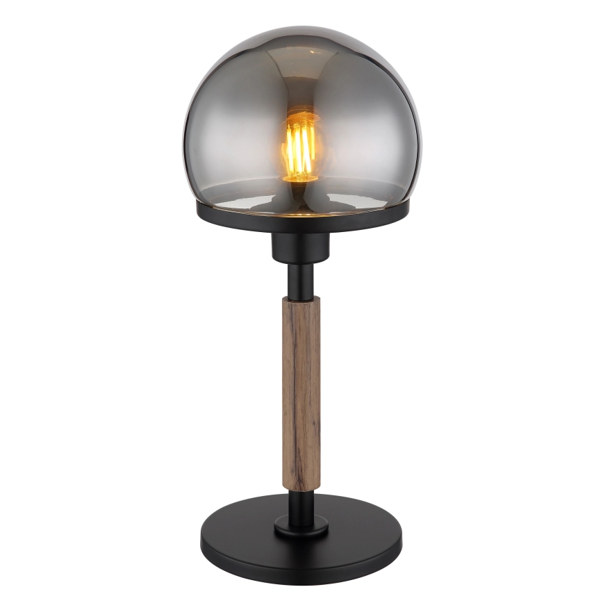 Globo - Tischleuchte 1xE27/40W/230V schwarz/braun