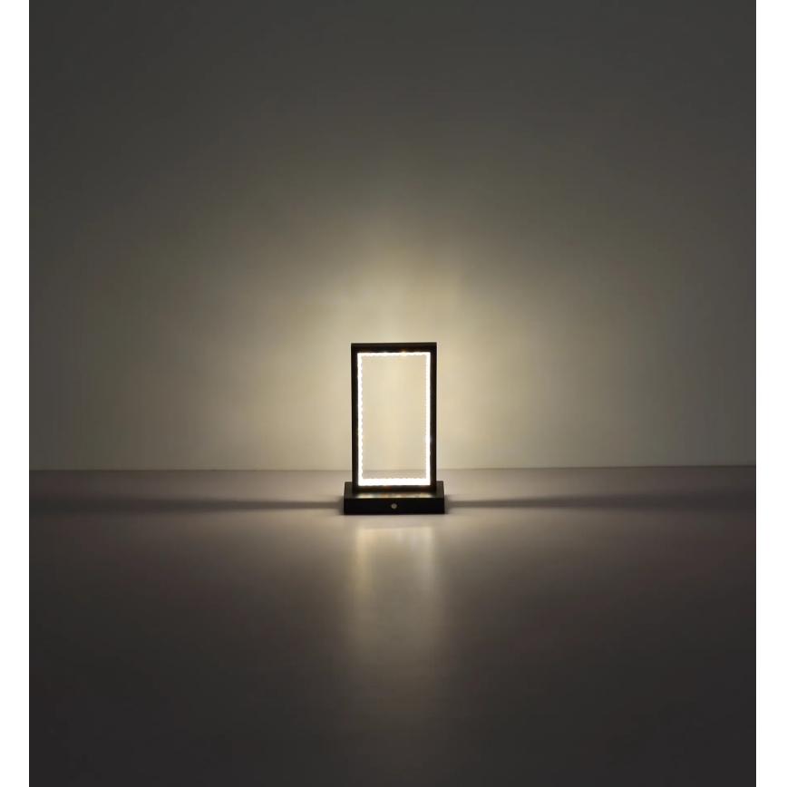 Globo - LED dimmbare Touch-Tischlampe LED/3W/3,7V 2700K/4000K/6500K 1800 mAh USB schwarz