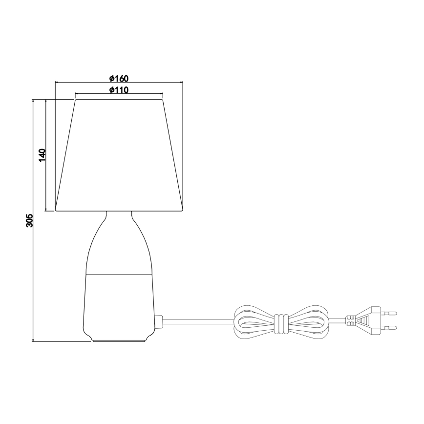 Globo - Tischlampe 1xE14/40W/230V