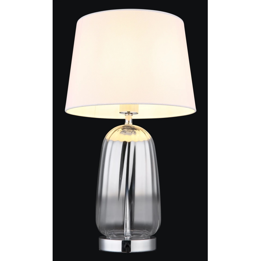 Globo - Tischlampe 1xE27/40W/230V weiß/silber