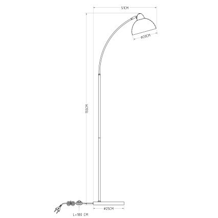 Globo - Stehlampe 1xE27/40W/230V