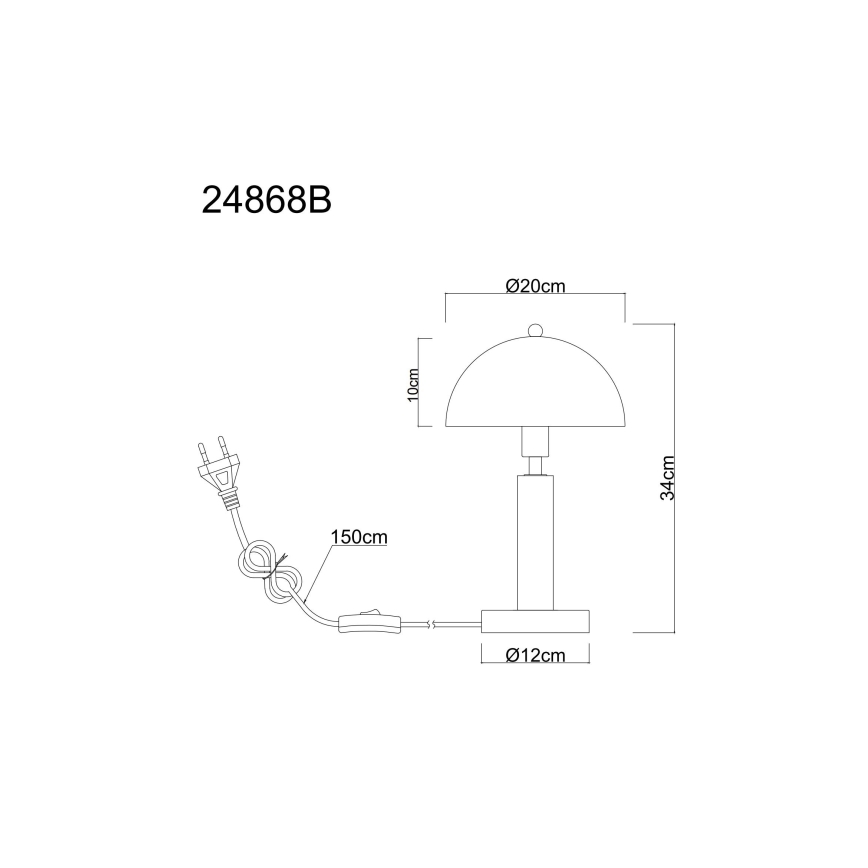 Globo - Tischlampe 1xE14/40W/230V